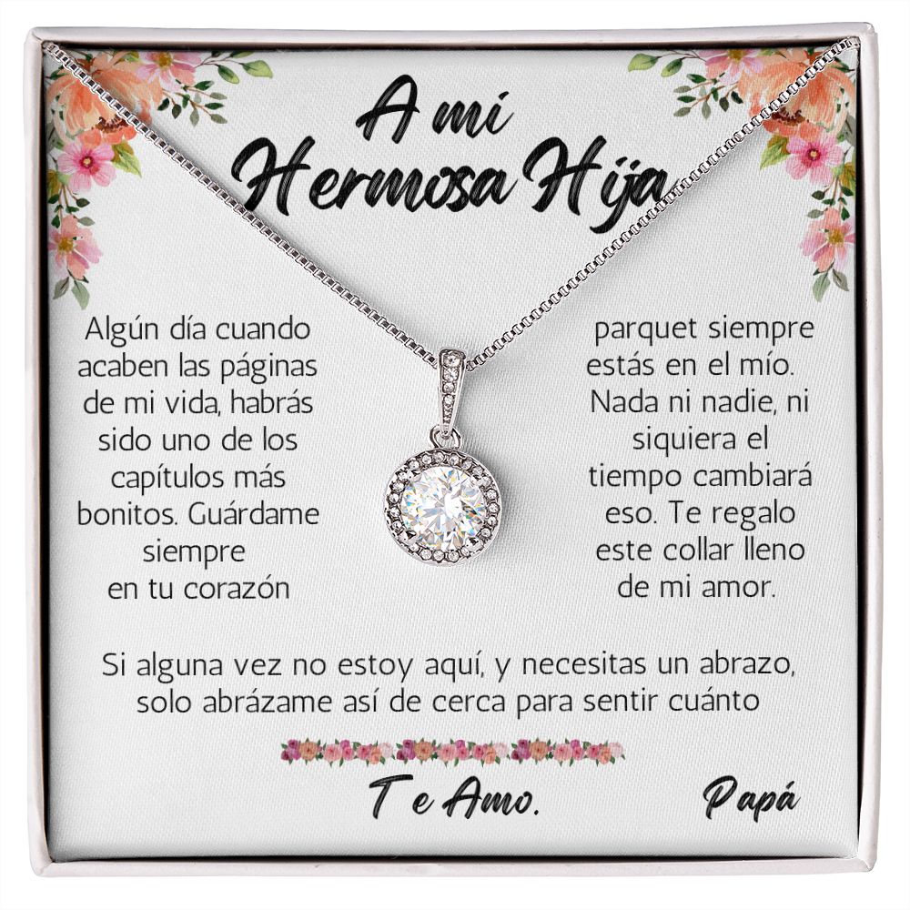 A Mi Hermosa HIja collar de Papá
