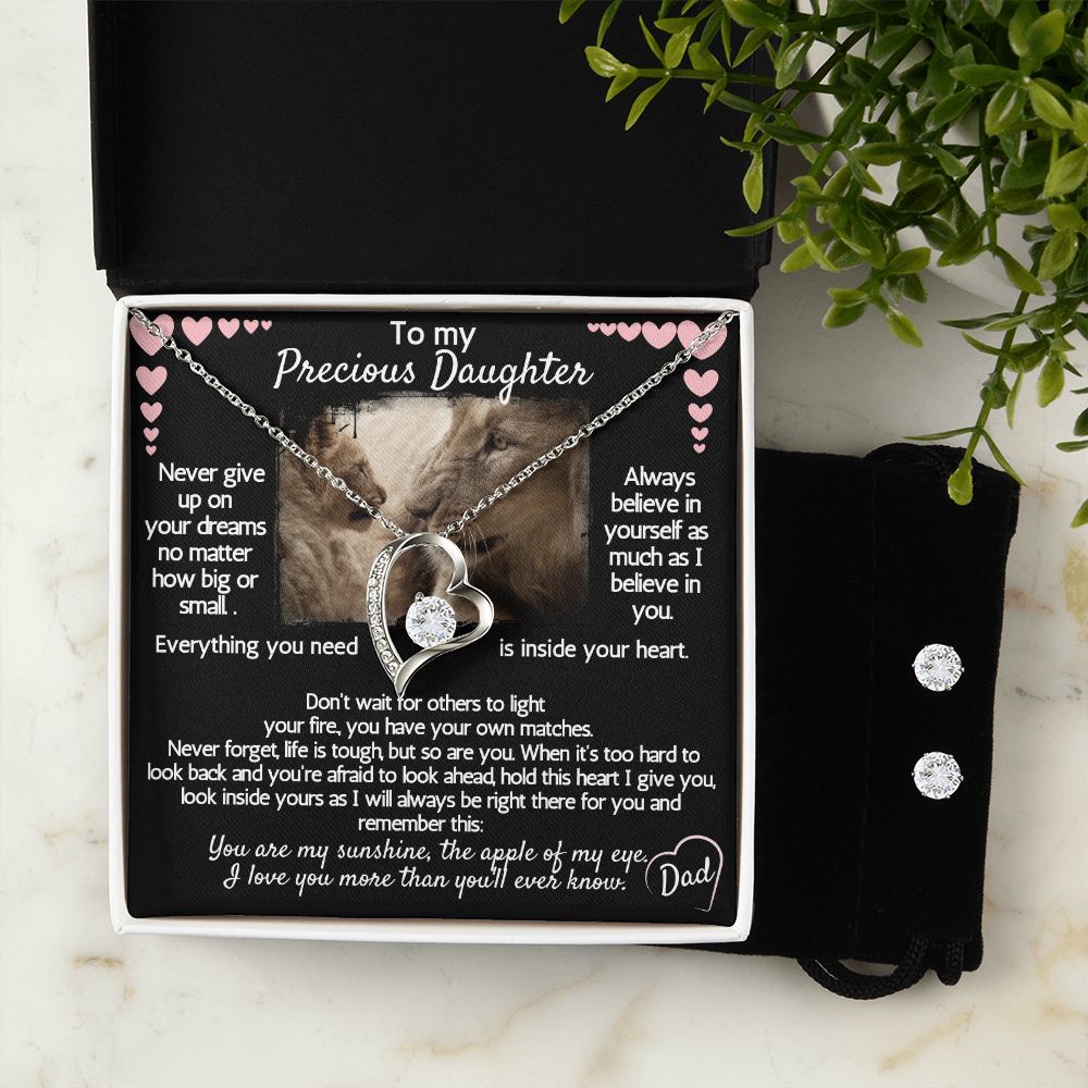 Never give up on your dreams, Always believe in yourself. Love Dad