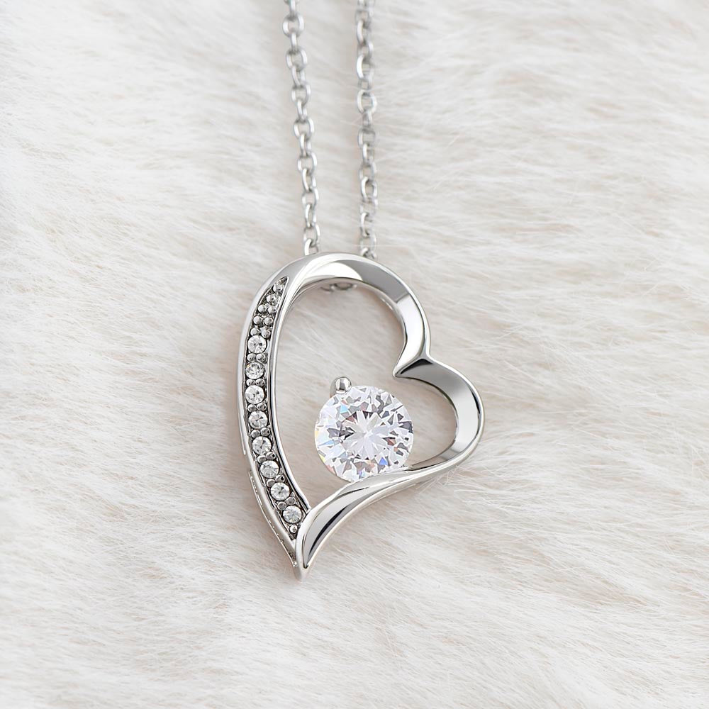 To my precious daughter forever necklace