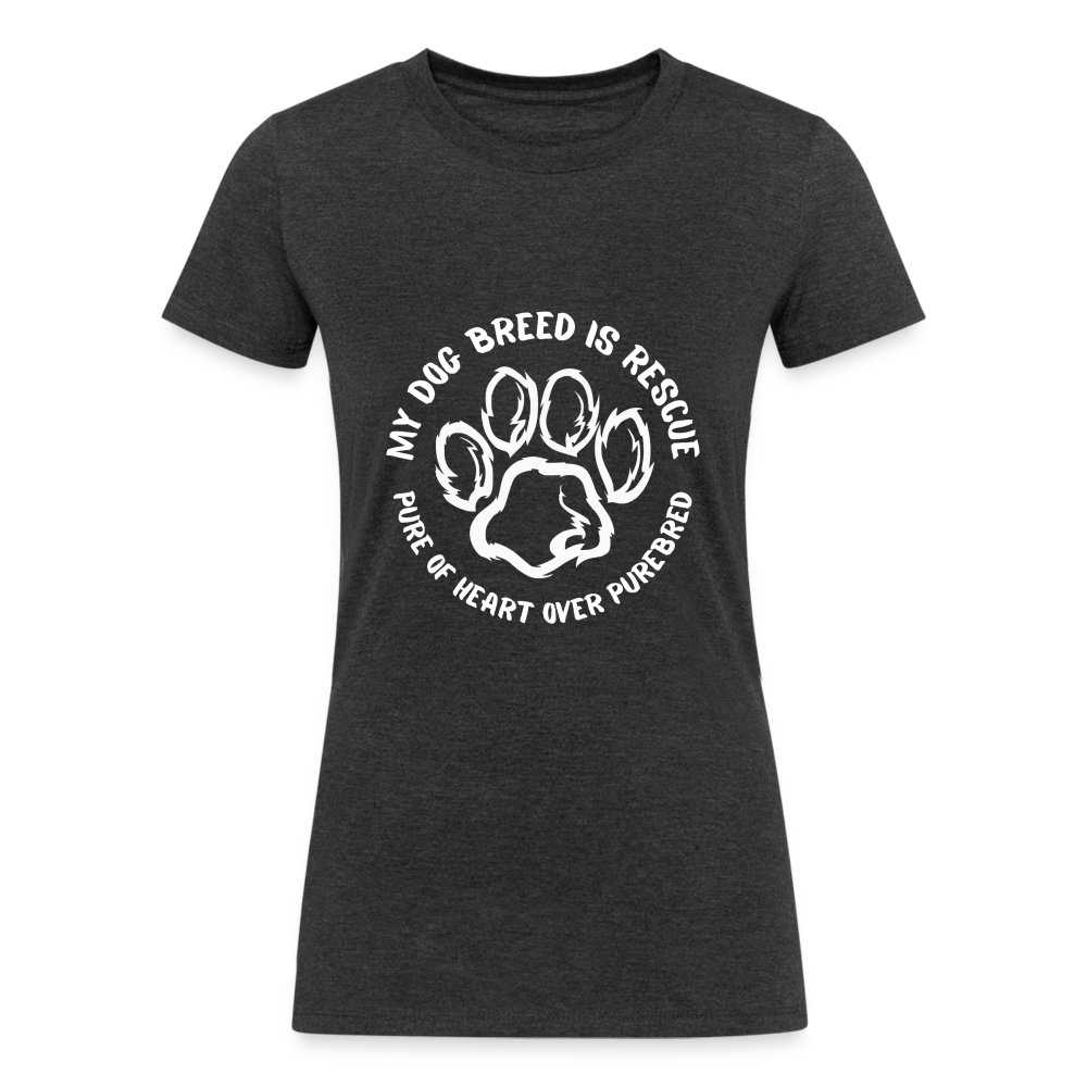 Women's Tri-Blend Organic T-Shirt - heather black