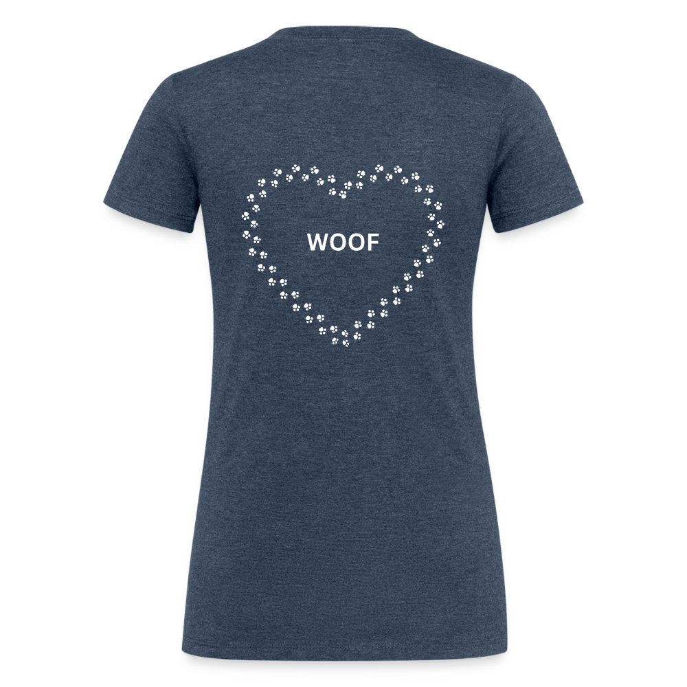 Women's Tri-Blend Organic T-Shirt - heather navy