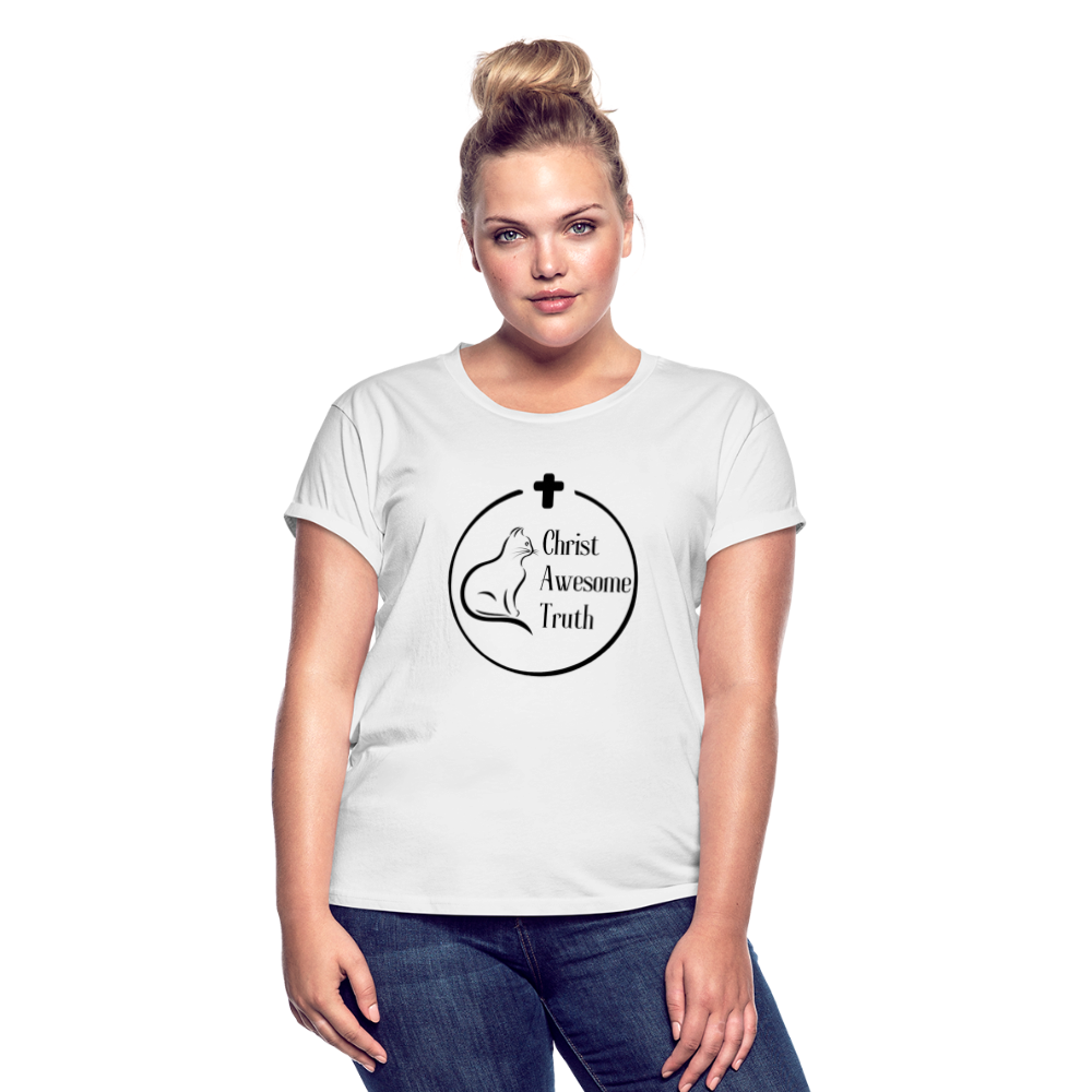 Women's Relaxed Fit CAT T-Shirt - white