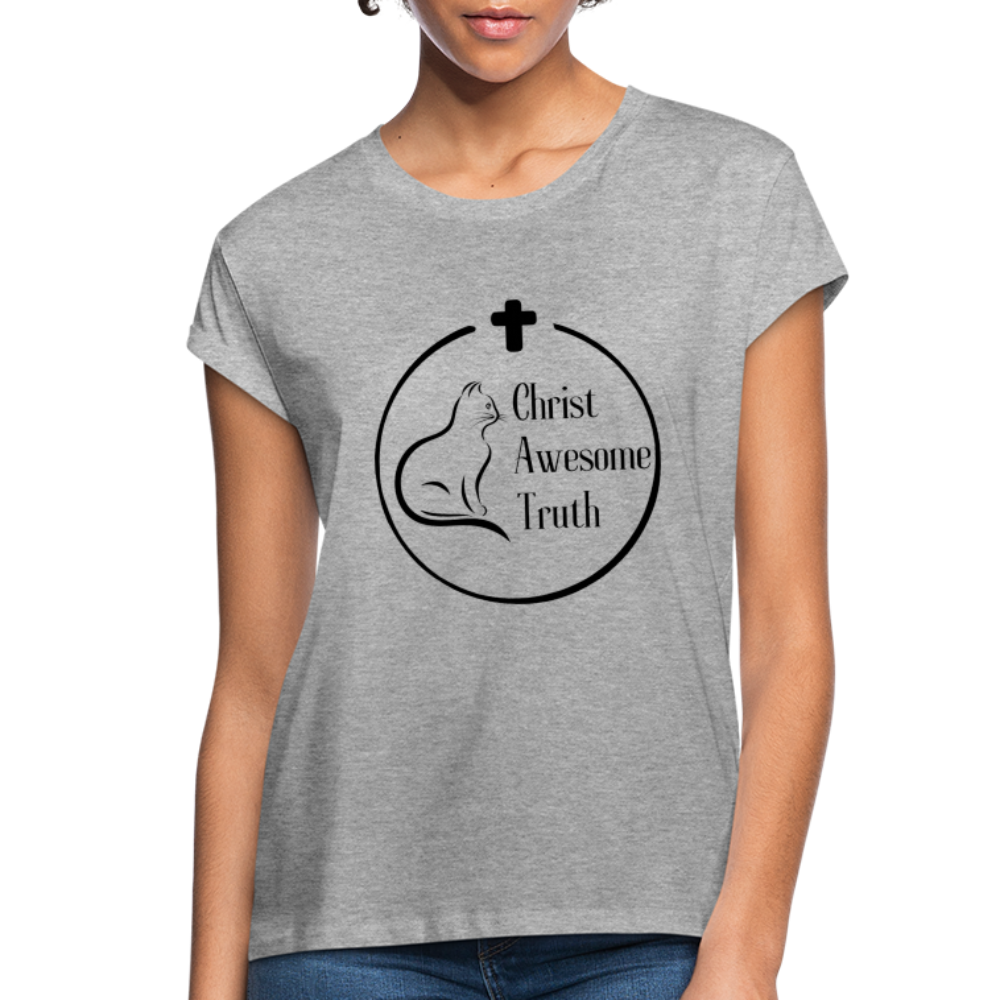 Women's Relaxed Fit CAT T-Shirt - heather gray