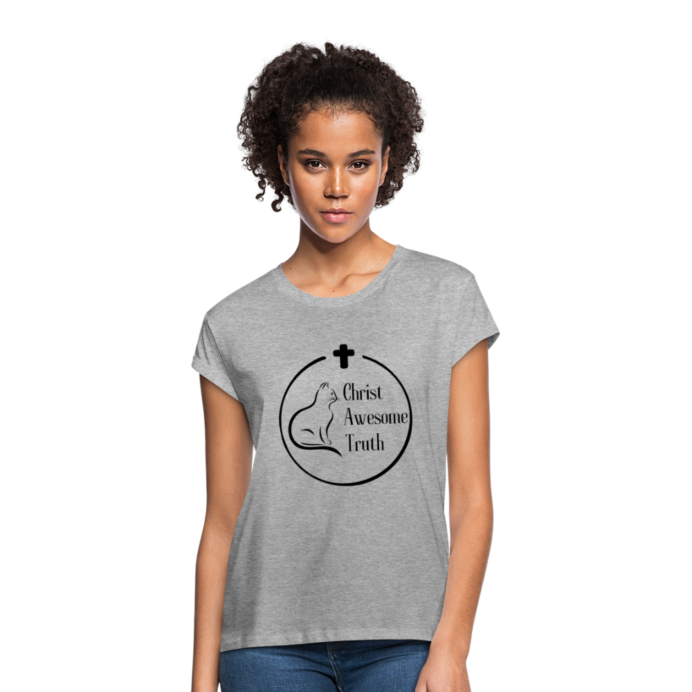 Women's Relaxed Fit CAT T-Shirt - heather gray