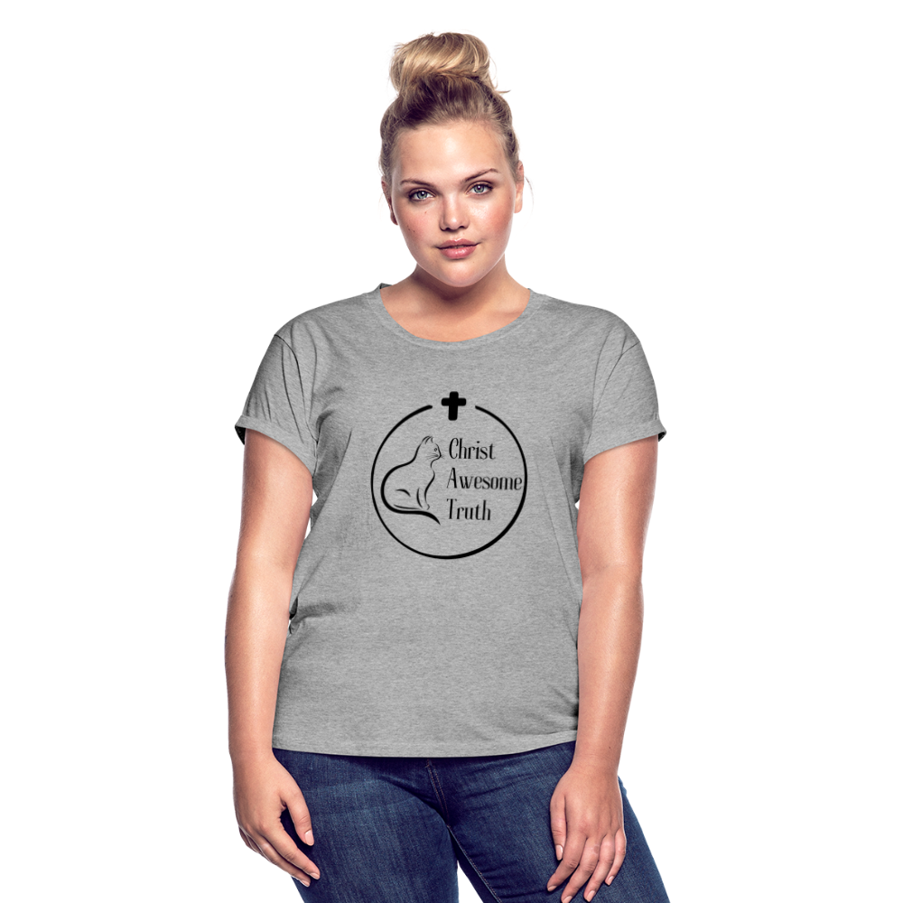 Women's Relaxed Fit CAT T-Shirt - heather gray