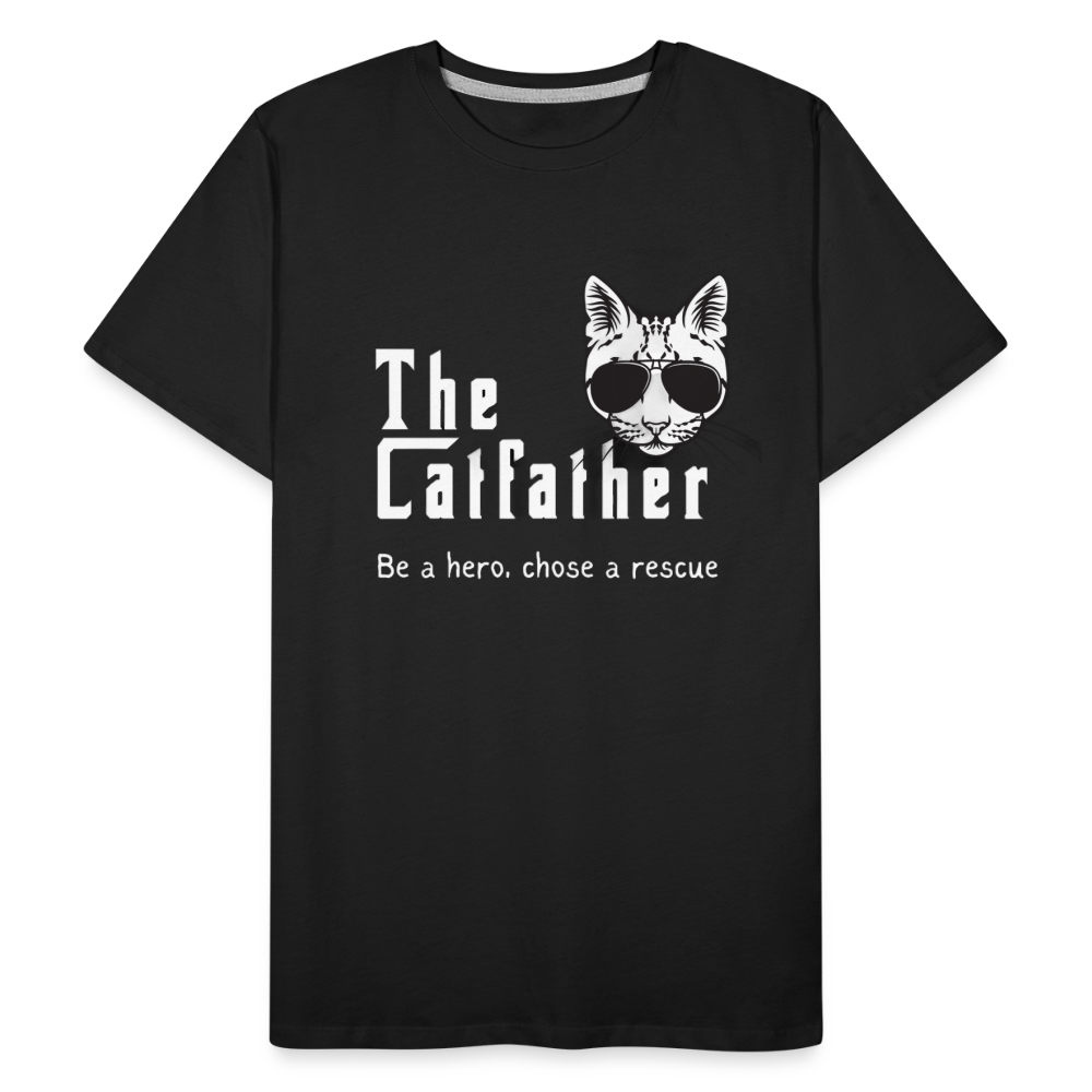 Men’s Premium Organic T-Shirt The Catfather - black