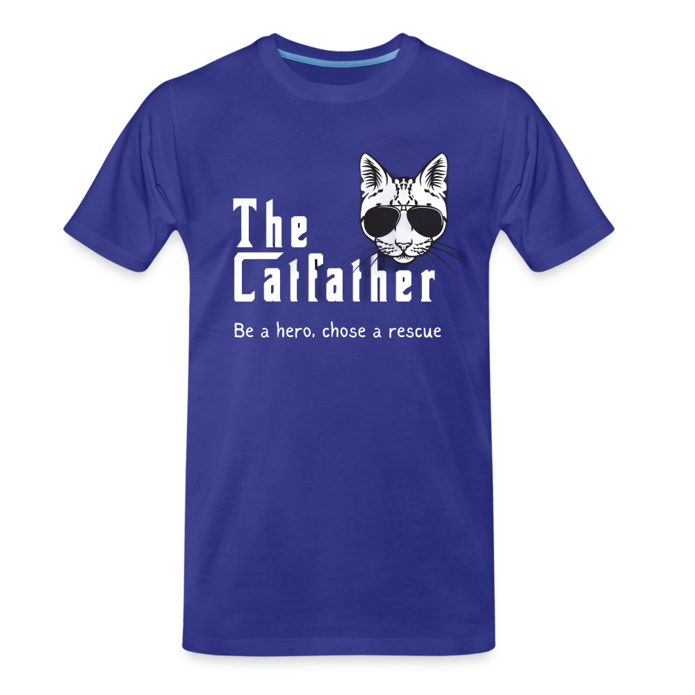 Men’s Premium Organic T-Shirt The Catfather - royal blue