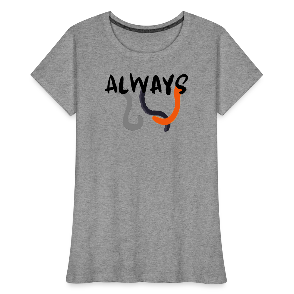 Women’s Premium Organic T-Shirt Always Judging - heather gray