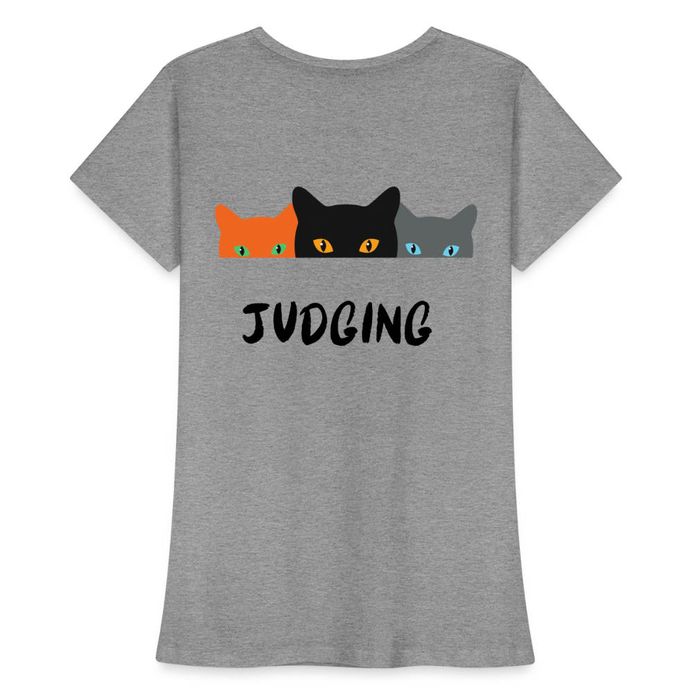 Women’s Premium Organic T-Shirt Always Judging - heather gray