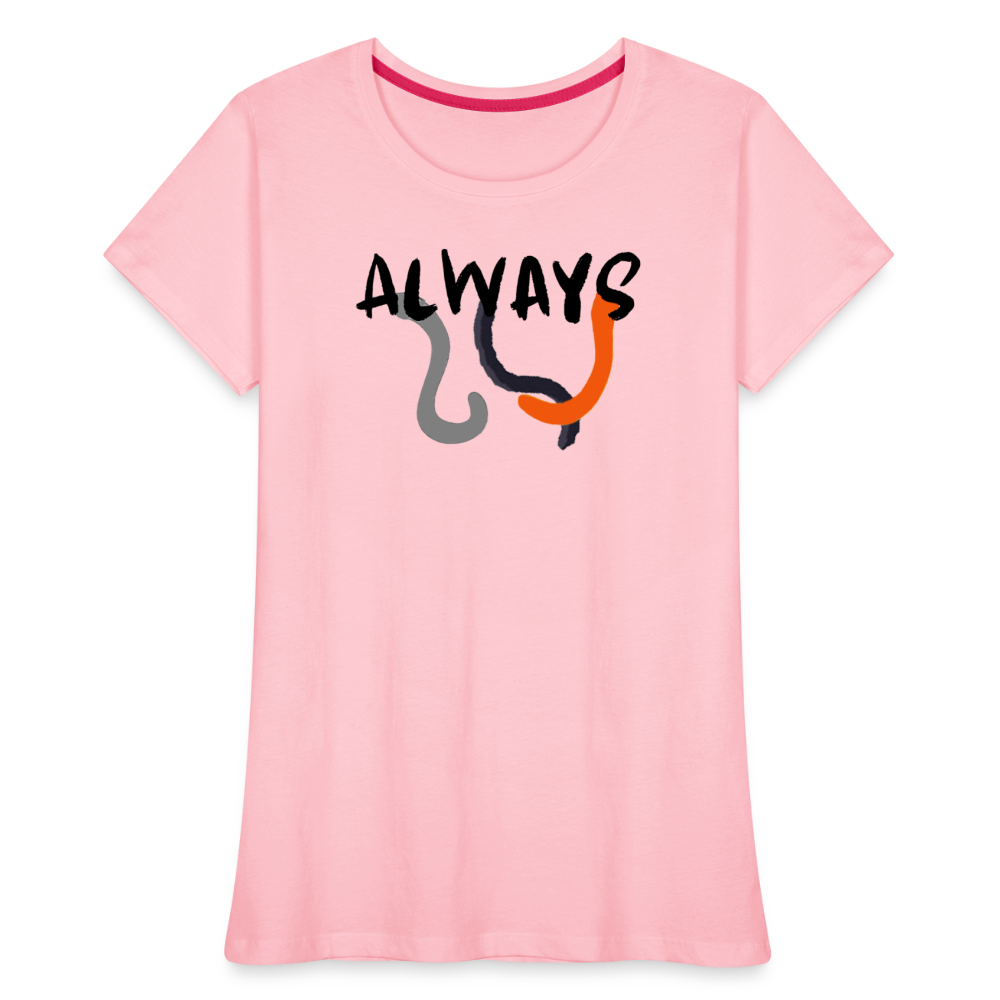 Women’s Premium Organic T-Shirt Always Judging - pink