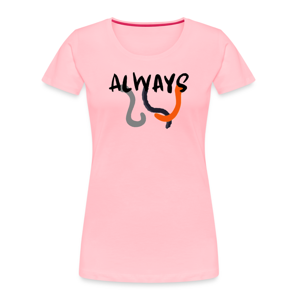 Women’s Premium Organic T-Shirt Always Judging - pink